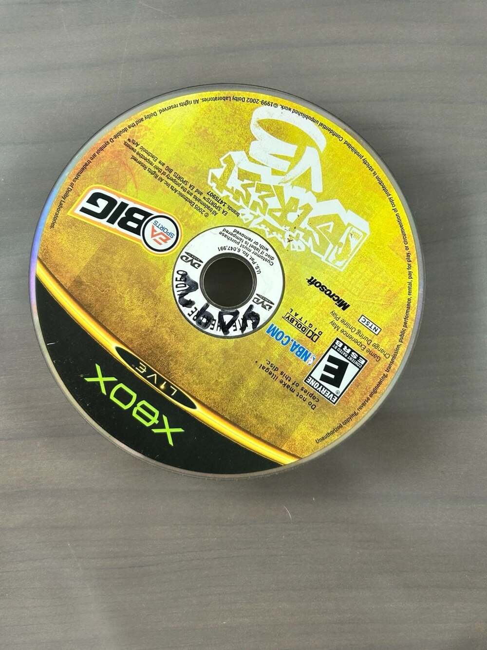 NBA Street Vol. 2 Original Xbox EA Sports BIG Disc Only Untested
